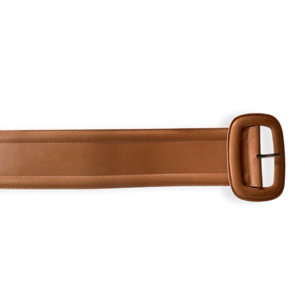 Michael Kors Leather Wide Belt Large